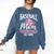 Baseball Mom Baseball Gloves Bat Baseball Player Comfort Colors Sweatshirt Blue Jean
