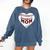 Baseball Mom Heart Love Mother's Day Game Day Support Comfort Colors Sweatshirt Blue Jean Baseball Mom Heart Love Mother's Day Game Day Support Comfort Colors Sweatshirt Blue Jean