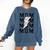 Baseball MOM Lightning Bolt Tshirt Retro Comfort Colors Sweatshirt Blue Jean