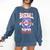 Baseball Mom Loud & Proud Since 1971 Comfort Colors Sweatshirt Blue Jean