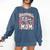Baseball Mom Mama Mother's Cat In My Baseball Mom Era Comfort Colors Sweatshirt Blue Jean
