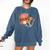Baseball Mom Mama Mother's In My Baseball Mom Era Comfort Colors Sweatshirt Blue Jean