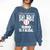 Baseball Mom Quote I Teach My Kids To Hit And Steal Comfort Colors Sweatshirt Blue Jean