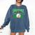 Baseball Mom Sports Green Comfort Colors Sweatshirt Blue Jean