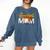 Baseball Mom Sports Graphic Novelty Comfort Colors Sweatshirt Blue Jean Baseball Mom Sports Graphic Novelty Comfort Colors Sweatshirt Blue Jean