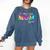 Baseball Mom Squad Tie Dye Cute Ball Mom Comfort Colors Sweatshirt Blue Jean