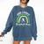 Baseball Mom St Patrick's Day Irish Shamrock Sports Comfort Colors Sweatshirt Blue Jean