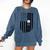 Baseball Mom USA Flag Baseball Mama Day Vibes Mama Comfort Colors Sweatshirt Blue Jean