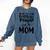 Baseball Mom Women Girls Daughter Mother Baseball Player Comfort Colors Sweatshirt Blue Jean