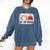 Baseball Mom Women Mama Season Baseball Lover Girls Boys Comfort Colors Sweatshirt Blue Jean