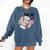 Baseball Moms Cute Take Me To The Ballpark Sports Athletic Comfort Colors Sweatshirt Blue Jean