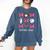 Baseball Nana Era Bows Baseball Mom Women Comfort Colors Sweatshirt Blue Jean