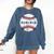Baseball Red Stitches Sport Graphic 6432 Comfort Colors Sweatshirt Blue Jean Baseball Red Stitches Sport Graphic 6432 Comfort Colors Sweatshirt Blue Jean