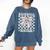 Baseball Sister Comfort Colors Sweatshirt Blue Jean