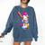 Baseball Snowman Drip Christmas Baseball Boys Men Kids Comfort Colors Sweatshirt Blue Jean