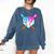 Baseball Sport Respect The Drip Boys Baseball Comfort Colors Sweatshirt Blue Jean