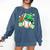 Baseball St Patricks Day Lucky Baseball Player Shamrock Comfort Colors Sweatshirt Blue Jean Baseball St Patricks Day Lucky Baseball Player Shamrock Comfort Colors Sweatshirt Blue Jean
