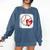 Bleached Custom Baseball Mom Number 90 Heart For Mom Comfort Colors Sweatshirt Blue Jean Bleached Custom Baseball Mom Number 90 Heart For Mom Comfort Colors Sweatshirt Blue Jean