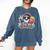 Bleacher Creature Baseball Fan Supporter Game Day Ball Comfort Colors Sweatshirt Blue Jean
