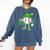 Boys St Patricks Day Baseball Player Pitcher Coach Kids Comfort Colors Sweatshirt Blue Jean