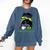 Brazil Baseball Mom Messy Bun Comfort Colors Sweatshirt Blue Jean Brazil Baseball Mom Messy Bun Comfort Colors Sweatshirt Blue Jean