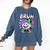 Bruh Baseball Drip Boys Youth Ice Cream Dripping Baseball Comfort Colors Sweatshirt Blue Jean