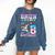 Bruh It's My 8th Birthday Baseball Ice Cream Drip 8 Year Old Comfort Colors Sweatshirt Blue Jean