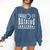 Busy Raising Ballers Graphic For Baseball Moms Comfort Colors Sweatshirt Blue Jean