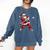 Christmas Baseball Player Santa Xmas Boys Men Toddler Comfort Colors Sweatshirt Blue Jean