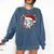 Christmas Baseball Santa Hat For Baseball Players Fans Comfort Colors Sweatshirt Blue Jean Christmas Baseball Santa Hat For Baseball Players Fans Comfort Colors Sweatshirt Blue Jean
