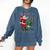 Christmas Santa Baseball Ugly Sweater Comfort Colors Sweatshirt Blue Jean