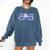 Cool Baseball Mom Mother's Day Mama Woman Cute Comfort Colors Sweatshirt Blue Jean