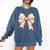 Coquette Bow Baseball Mama Baseball Mom Women Comfort Colors Sweatshirt Blue Jean Coquette Bow Baseball Mama Baseball Mom Women Comfort Colors Sweatshirt Blue Jean