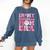Coquette Bow In My Baseball Mom Era Baseball Mama Mother Day Comfort Colors Sweatshirt Blue Jean