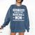 Crazy Proud Always Loud Baseball Mom Baseballer Comfort Colors Sweatshirt Blue Jean
