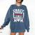 Crazy Proud Always Loud Baseball Mom Mother's Day Premium Comfort Colors Sweatshirt Blue Jean