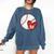 Custom Baseball Mom Number 95 Heart For Mom Mommy Comfort Colors Sweatshirt Blue Jean