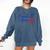 Cute Baseball Mom Heart Matching Mama Mother's Day Women's Comfort Colors Sweatshirt Blue Jean Cute Baseball Mom Heart Matching Mama Mother's Day Women's Comfort Colors Sweatshirt Blue Jean