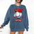 Cute Dripping Baseball Lover Valentines Day Boys Kids Comfort Colors Sweatshirt Blue Jean