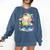 Cute Easter Baseball Ice Cream Boys Girls Kids Comfort Colors Sweatshirt Blue Jean Cute Easter Baseball Ice Cream Boys Girls Kids Comfort Colors Sweatshirt Blue Jean
