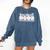 Cute Sports Baseball Mom Game Day Comfort Colors Sweatshirt Blue Jean