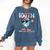 Dabbing Drippy 100th Days Of School Baseball Ice Cream Drip Comfort Colors Sweatshirt Blue Jean