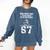 How Many Days A Week 6 7 67 Meme Baseball Humor Comfort Colors Sweatshirt Blue Jean