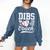 Dibs On The Coach Coach's Wife Quote Baseball Mom Comfort Colors Sweatshirt Blue Jean
