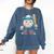 Donut Baseball Hat Ball Bat Cute Sport Toddler Boys Kids Men Comfort Colors Sweatshirt Blue Jean