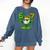 Drip Baseball Irish Shamrock St Patricks Men Boy Kid Comfort Colors Sweatshirt Blue Jean