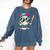 Dripping Baseball Baseball Lover Player Baseballer Comfort Colors Sweatshirt Blue Jean