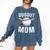 Dugout Mom Baseball Mommy Baseball Mother's Day Comfort Colors Sweatshirt Blue Jean