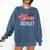 Eat Sleep Baseball Repeat Baseball Moms Comfort Colors Sweatshirt Blue Jean