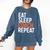 Eat Sleep Coach Repeat Shirt Men Women Baseball Lover Comfort Colors Sweatshirt Blue Jean Eat Sleep Coach Repeat Shirt Men Women Baseball Lover Comfort Colors Sweatshirt Blue Jean